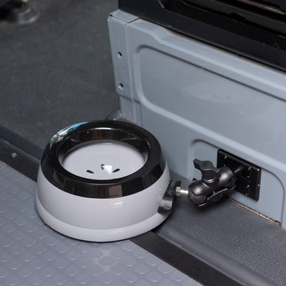 NEXUS Splashless Pet Water Bowl with 1" Ball Mount for Campervans