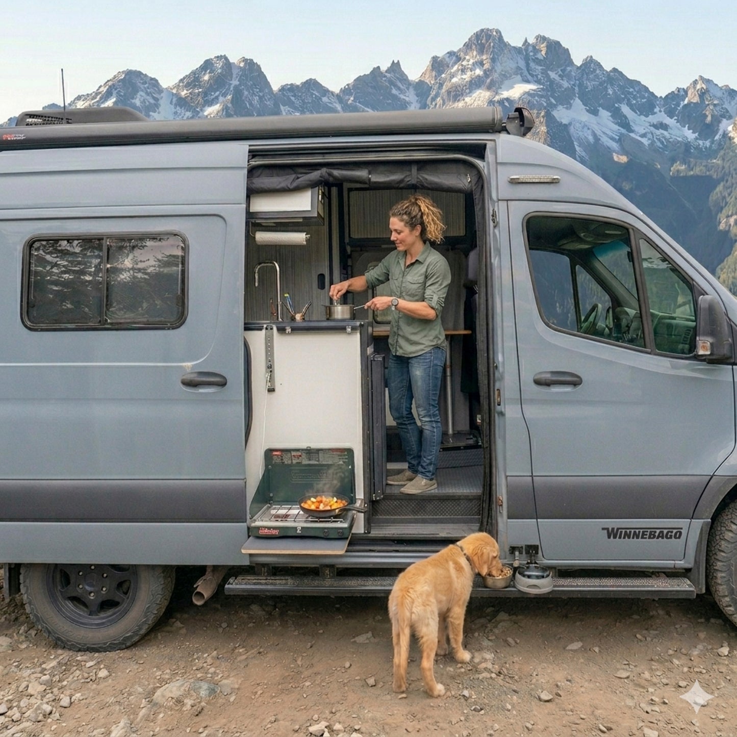 NEXUS Pet Food Bowl with 1" Ball Mount for Campervans